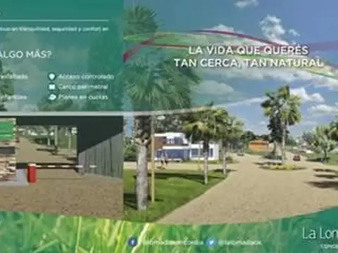 Terreno en barrio privado La Lomada