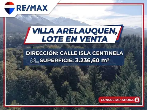 Lote en venta - villa arelauquen - isla centinela