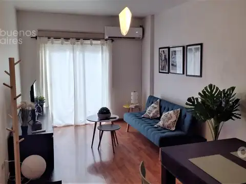 Departamento 2 ambientes con balcón en Palermo en alquiler temporario
