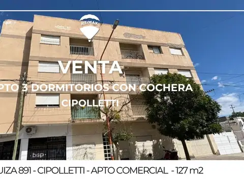 VENTA DPTO 3 DORMITORIOS CIPOLLETTI