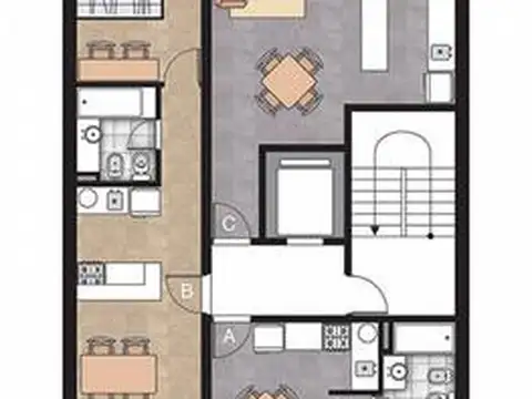 Departamento en Venta de 2 ambientes