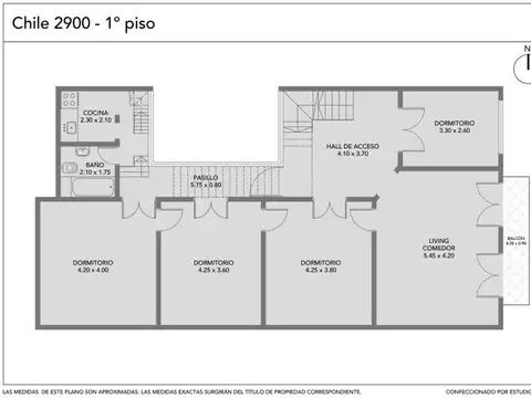 Depto Tipo Casa en Venta en Balvanera, USD 137.000