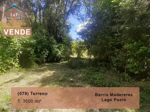 (079) Terreno  de 3500 mt² en Lago Puelo (B° Maderera)