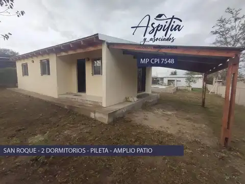 VENTA – Casa de 2 Dormitorios – COMUNA SAN ROQUE PUNILLA CÓRDOBA