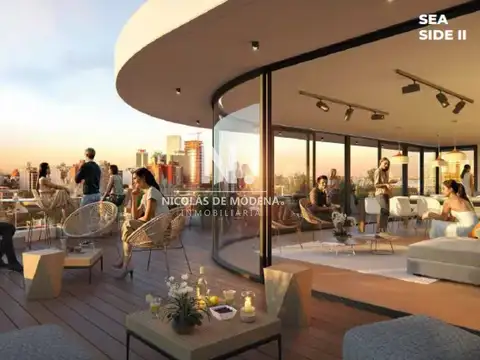 Apartamento en pozo de 1 dormitorio en Pocitos