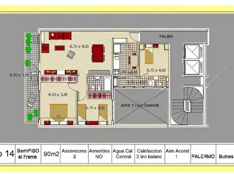 Bulnes al 1200 - 4to Piso