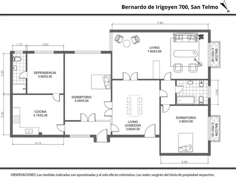 Departamento en Venta en San Telmo, USD 179.000