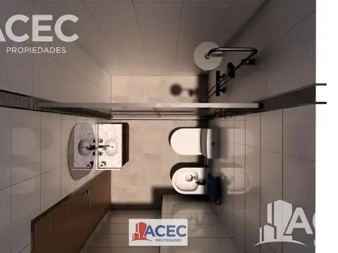 Departamento Monoambiente con 1 baño