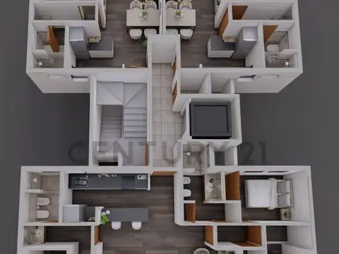 Calle 39 entre 10 y 11 - Departamento de 3 dormitorios con b