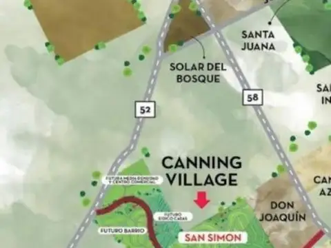 Lote en  venta San Simon II Canning