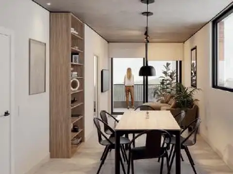 Departamento 2 ambientes con 1 baño