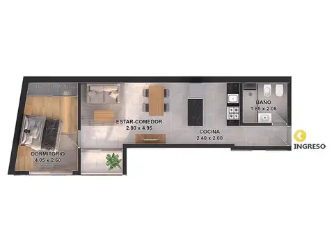 Departamento en Venta en Luis Agote, Rosario