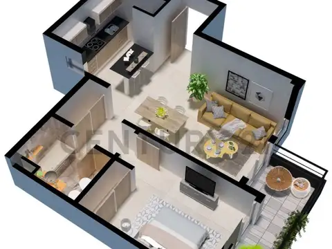 Departamento en Venta con 1 cochera