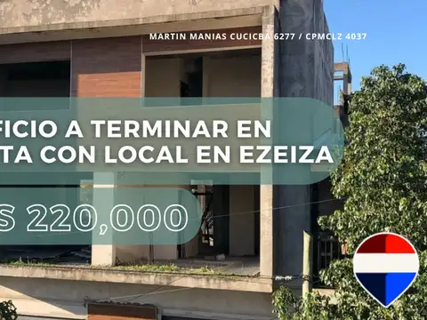 EDIFICIO A TERMINAR EN VENTA CON LOCAL