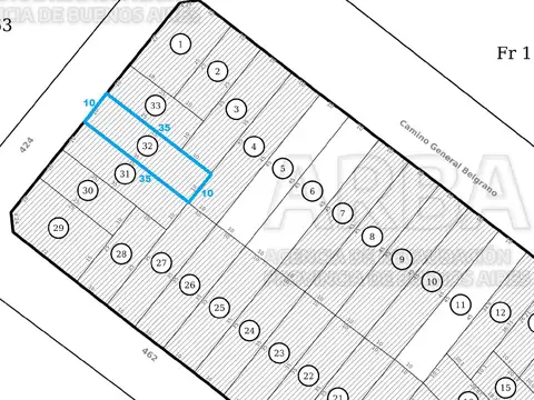 Terreno en Venta de 350,0 m2