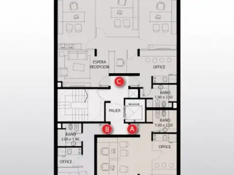 Oficina en Venta en Centro, USD 65.000