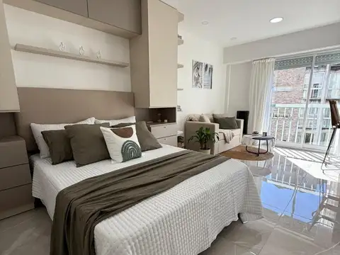 RESERVADO departamento 1 ambiente reciclado con balcón francés en zona Plaza Mitre, Mar del Plata