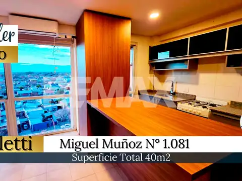 ALQUILER MONOAMBIENTE 40M2 C/BALCON- CIPO