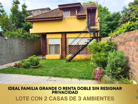 Casa 3 ambientes en Villa Ballester | 2 viviendas en lote propio ideal renta o 2 familias