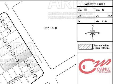 Terreno en Venta de 820,0 m2
