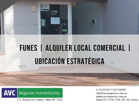 ALQUILER LOCAL COMERCIAL | CÉNTRICO | FUNES