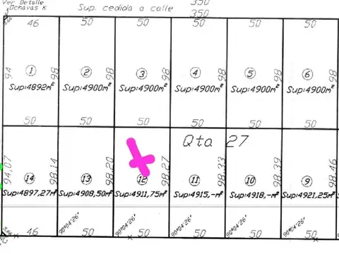 Terreno en Venta en Ataliva Roca, USD 11.000