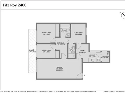 fitz Roy 2440 , Piso 3