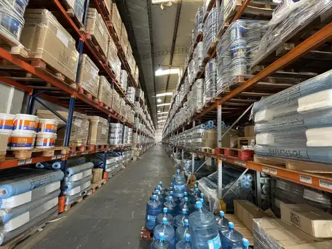 galpón con red de incendio