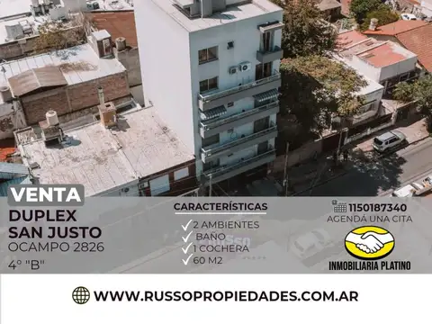 Venta Departamento 2 ambientes San Justo