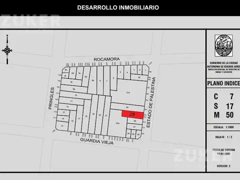 Terreno en Venta en Almagro, USD 2.000.000