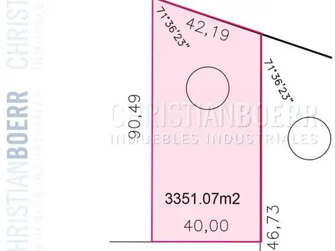 Terreno en Venta de 3351,0 m2