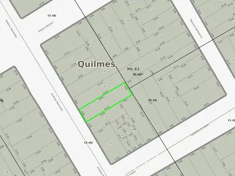 Venta Lote Quilmes Centro genial ubicacion CL
