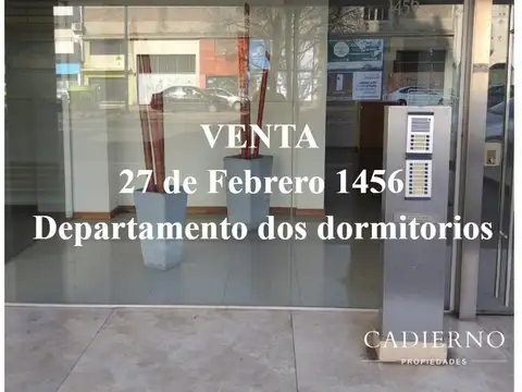 Departamento  dos dormitorios  Bv 27 de Febrero 1456 