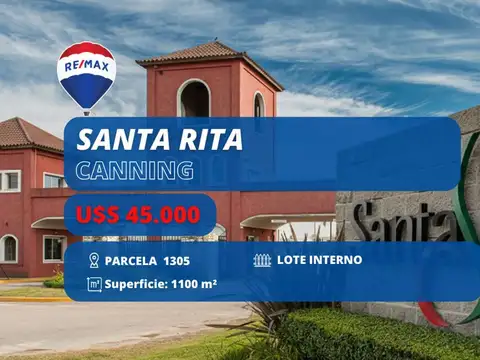LOTE EN VENTA EN SANTA RITA 