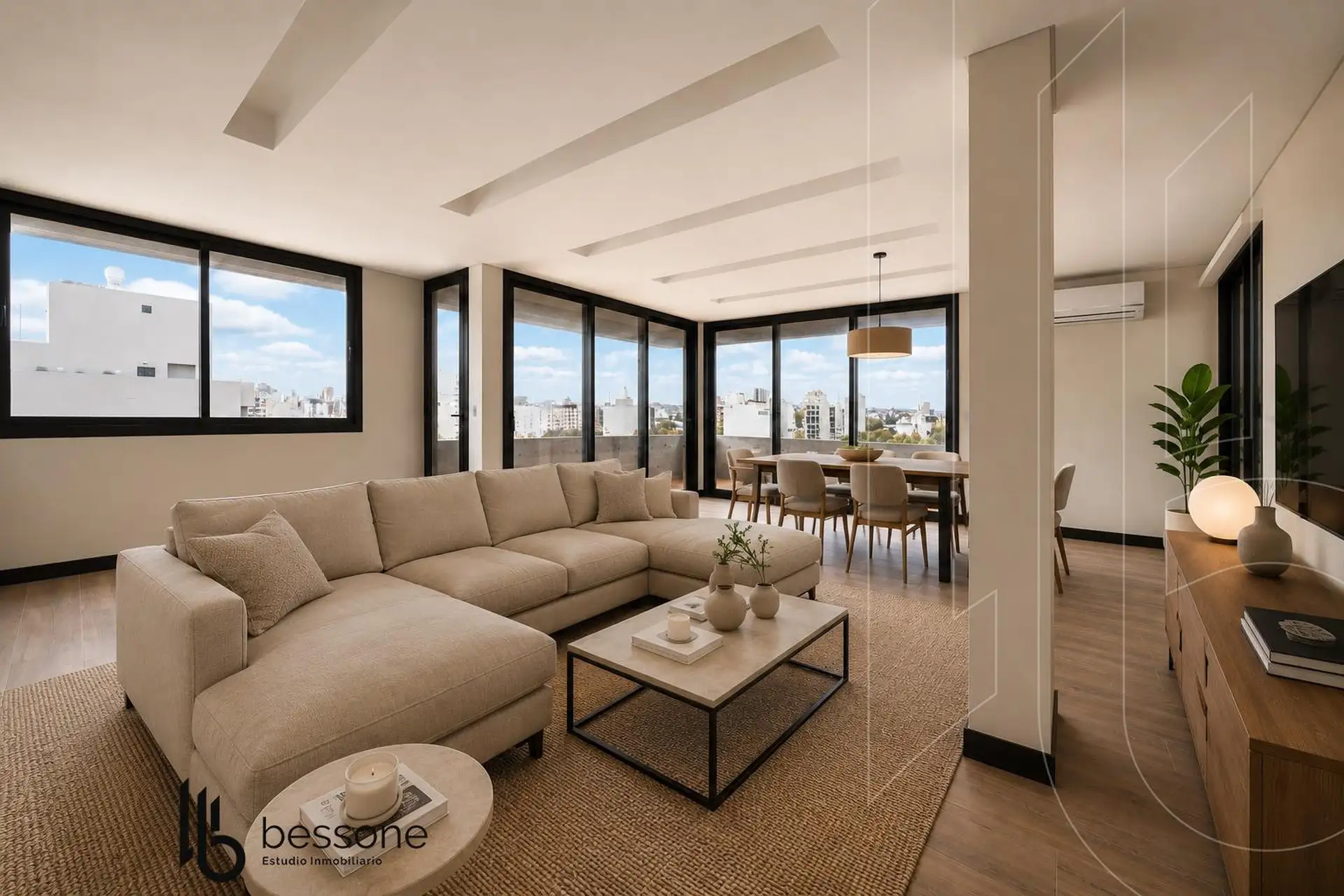 Depto 4 amb, 115m² con cochera — Plaza Mitre