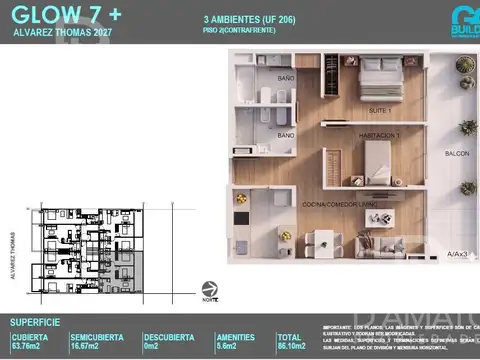 Departamento en Venta Apto profesional