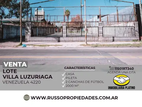 Venta Lote en Villa Luzuriaga 