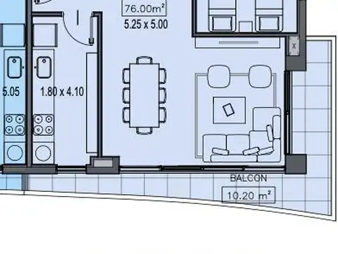 Departamento en Venta con 1 cocheras