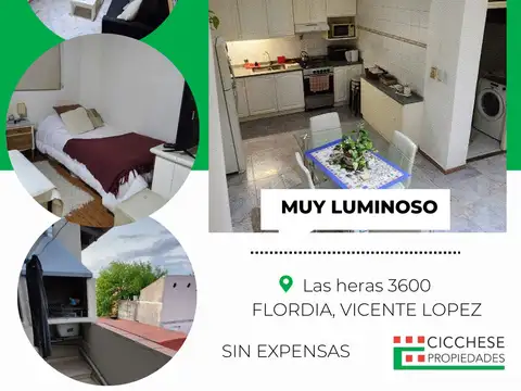 Muy buen Ph en duplex ubicado en 1° piso 2 dormitorios con patio, sin expensas 