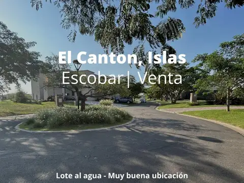 Venta excelente Lote con salida a la Laguna- El Canton - Islas Escobar (De los mejores lotes)