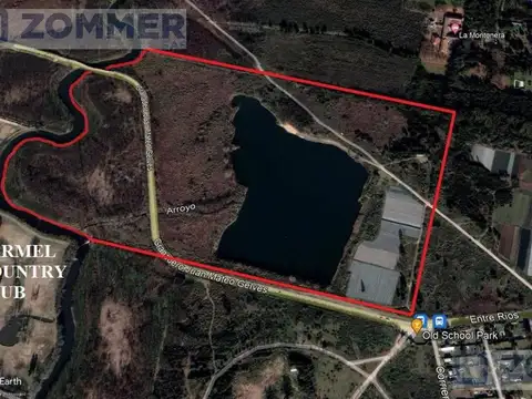 Campo 52 hectáreas Pilar km 56, a 2km de Panamericana - Laguna cristalina