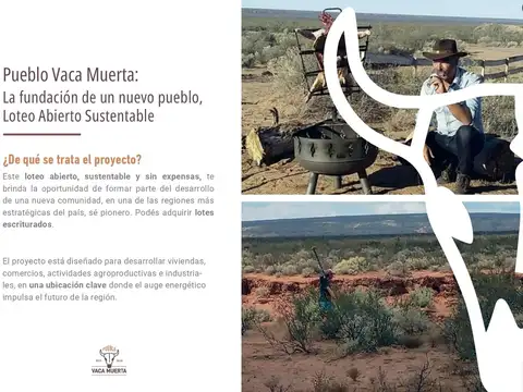 Terreno en Venta en Vaca Muerta, USD 30.000