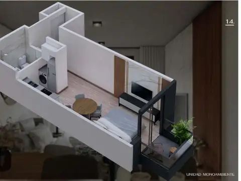 Departamento en Venta de 1 dormitorio