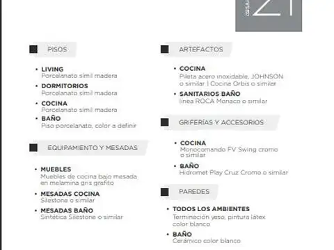 Departamento en Venta de 2 ambientes