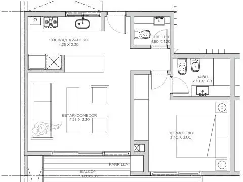 Departamento en Venta en Victoria Barrio Fate, USD 140.000