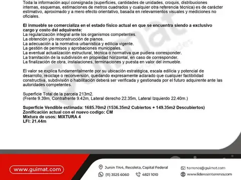 Terreno en Venta de 2380,0 m2