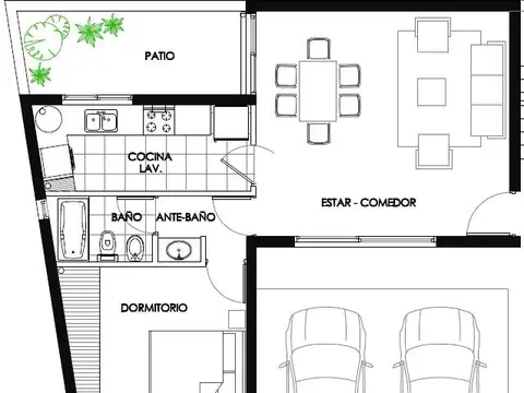 Departamento en Alquiler de 2 ambientes