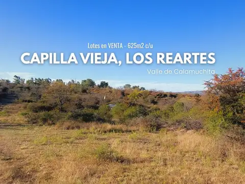 Lotes en Capilla Vieja, Los Reartes. C/Escritura