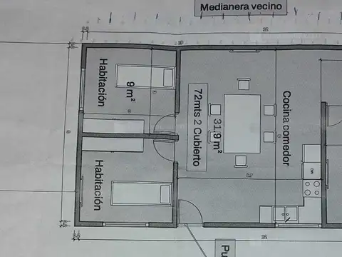 Casa 4 ambientes con 1 baño