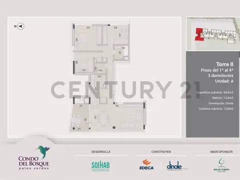 Departamento en Venta de 2 dormitorios